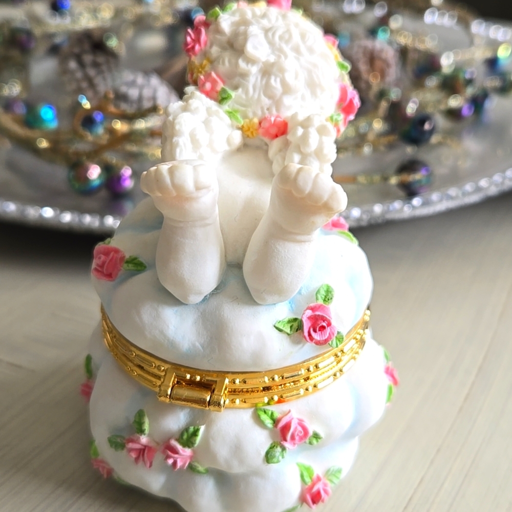 VINTAGE DREAMSICLES "GUARDIAN ANGEL" TRINKET BOX - Picture 4 of 7